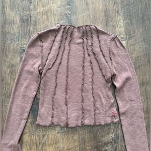 Urban Outfitters Brown Longsleeve Top
